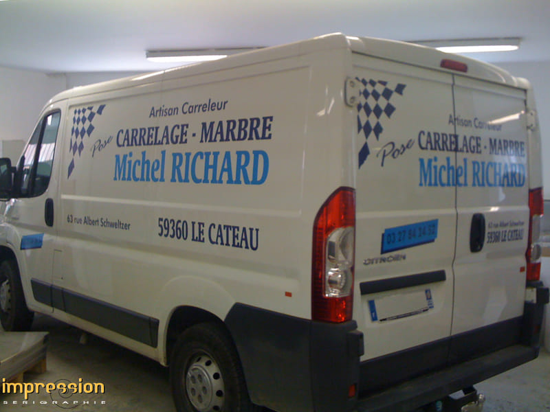 Flocage camionnette à Le Quesnoy